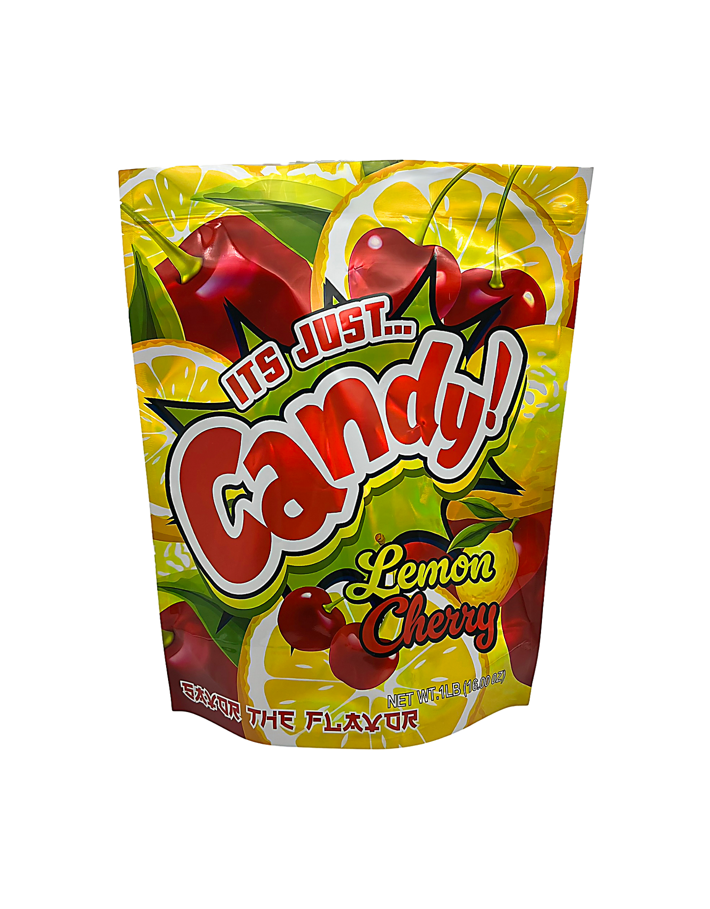 25 Count 15" - 12" LB Size Mylar Bags  Lemon Cherry