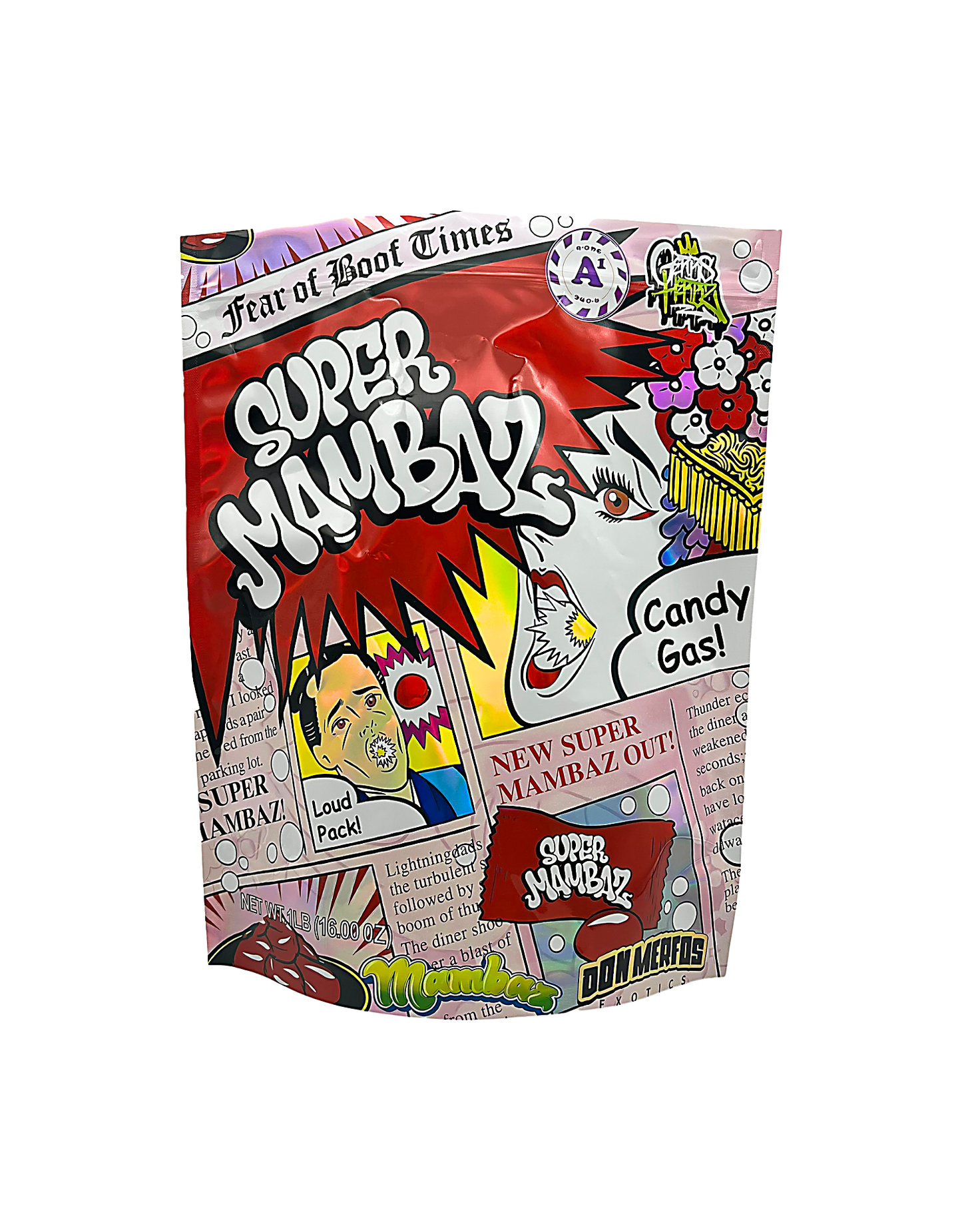 25 Count 15" - 12" LB Size Mylar Bags  Super M