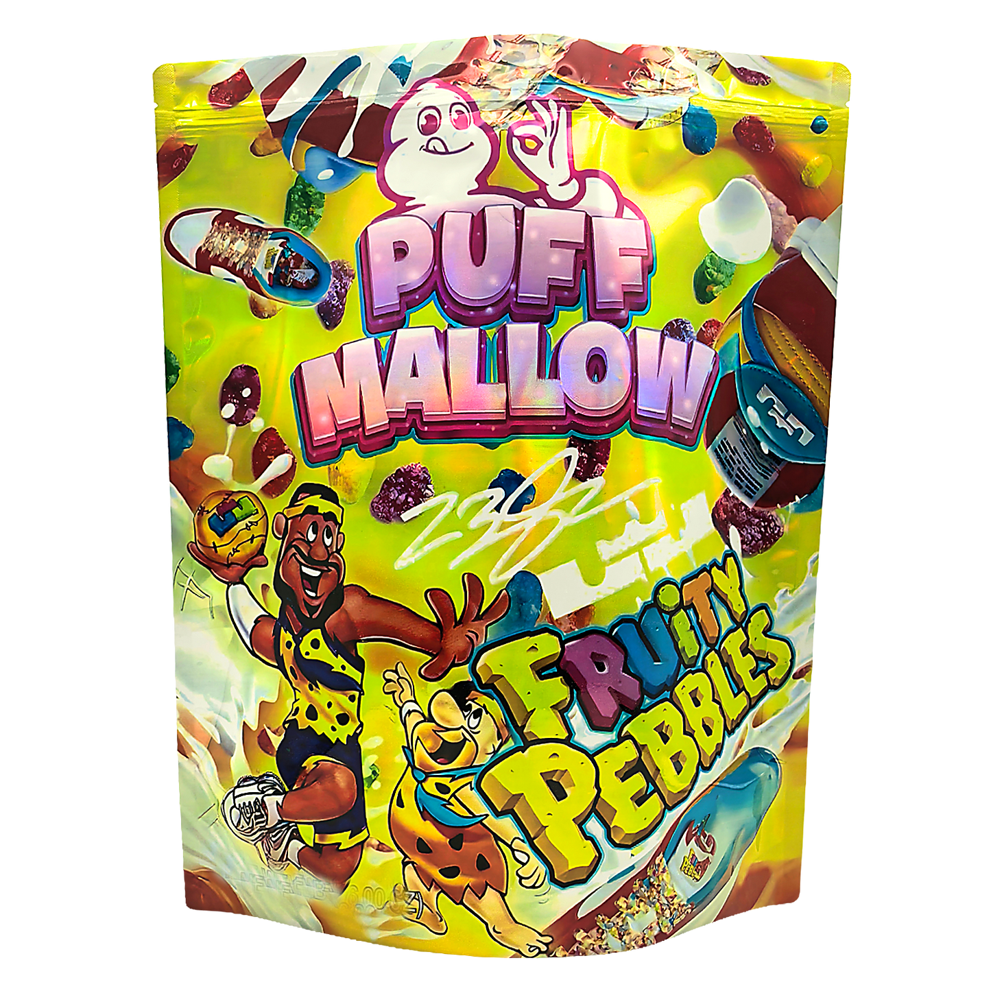 25 Pack – 1lb Exotic Mylar Bags - Puff Mallow - Fruity Pebbles