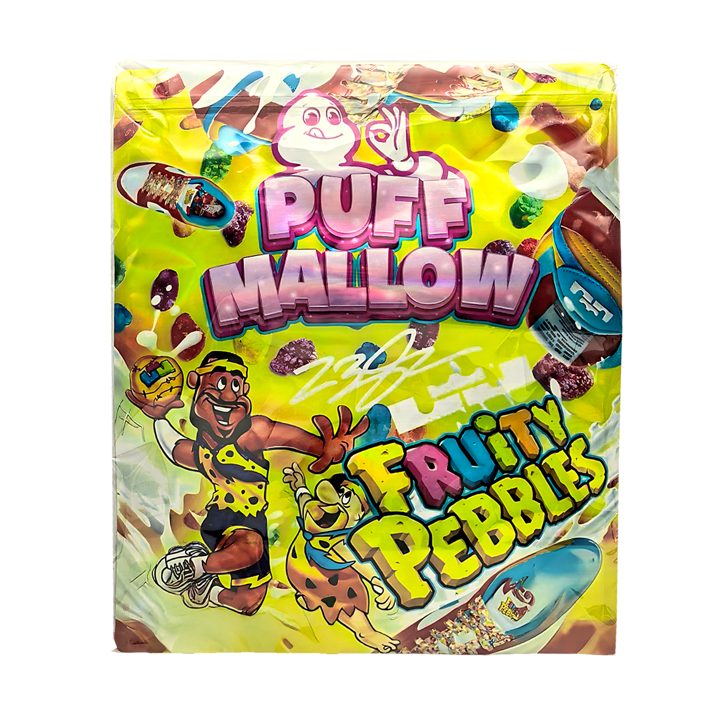 25 Pack – 1lb Exotic Mylar Bags - Puff Mallow - Fruity Pebbles