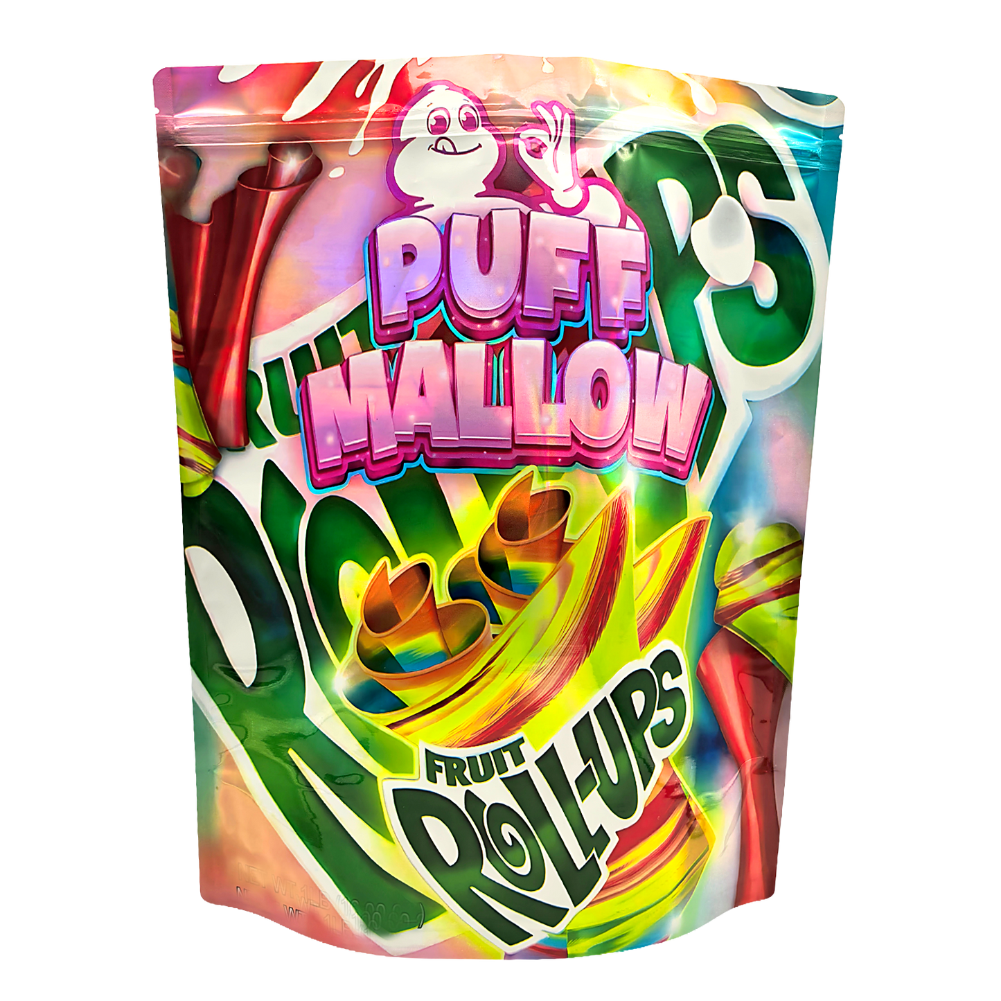 25 Pack – 1lb Exotic Mylar Bags - Puff Mallow - Sour Belts