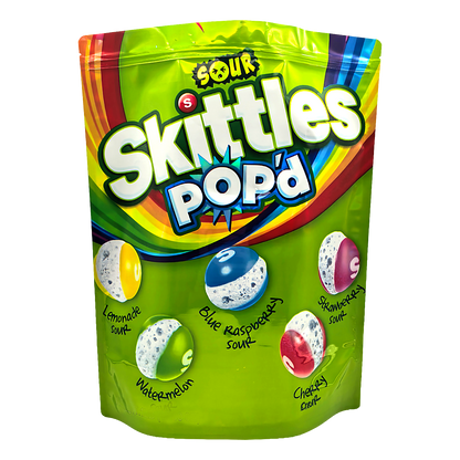 12 Pack – 1lb Exotic Mylar Bags - Skittles Pop’d