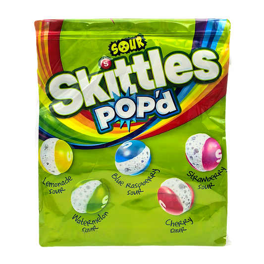 12 Pack – 1lb Exotic Mylar Bags - Skittles Pop’d