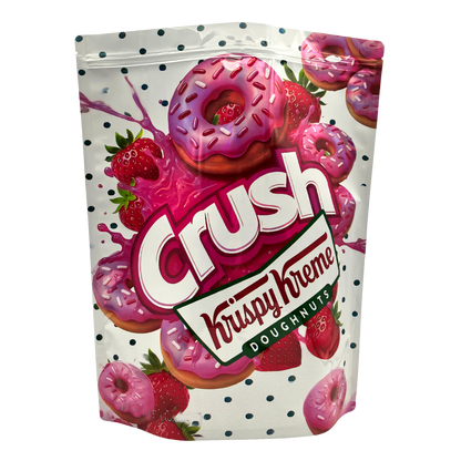 25 Pack – 1lb Exotic Mylar Bags - Crush - Krispy Kreme (Strawberry Donut)