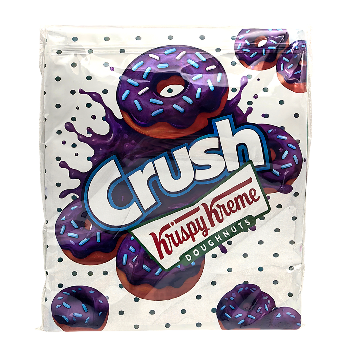 25 Pack – 1lb Exotic Mylar Bags - Crush - Krispy Kreme (Blueberry Donut)