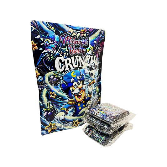 1 Pack 1lb Mylar Bag + 128 Matching 3.5g Mylar Bags – Matching Design Bundle - Crunch Berries