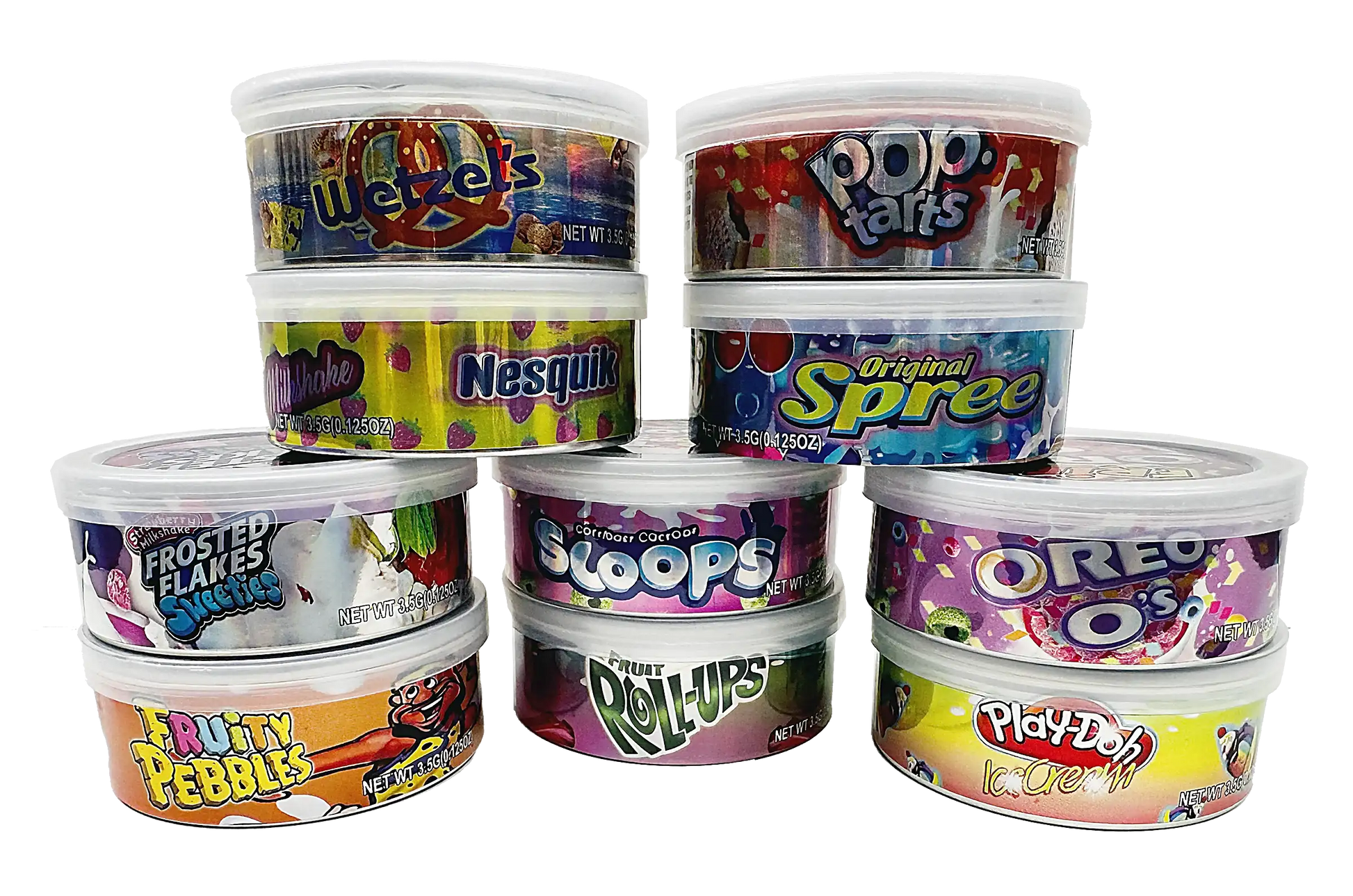 3.5g Tin Can Container - (12 Count) Fruity Pebbles