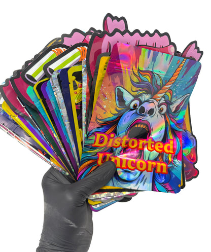50 Pack 28g Large (6" x 8") Resealable Storage Mylar Pouches Mystery Bundle - Assorted Designs