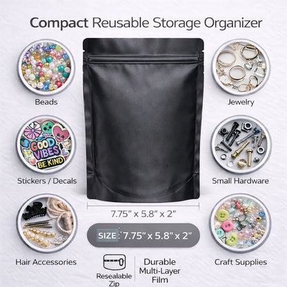 50 Pack 28g Large (6" x 8") Resealable Storage Mylar Pouches Mystery Bundle - Assorted Designs