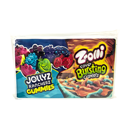 50 Pack - 3.5g (2IN1) Split Dual Graphic Mylar Bags  - Jollyz & Trolli
