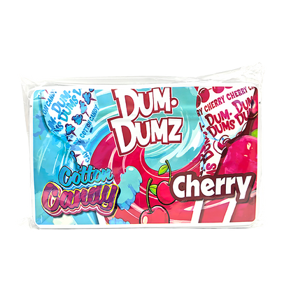 50 Pack - 3.5g (2IN1) Split Dual Graphic Mylar Bags  - Dum Dumz & Cherry