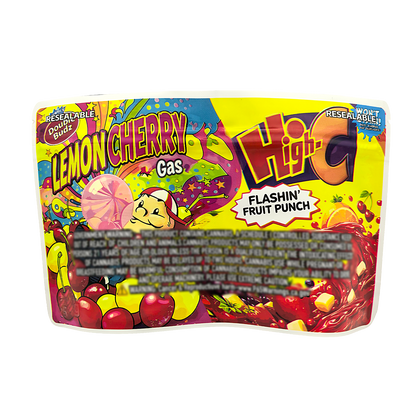 50 Pack - 3.5g (2IN1) Split Dual Graphic Mylar Bags  - Lemonheads & Hawaiian Punch