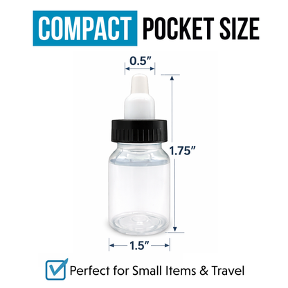 10 Pack 3.5g Baby Bottle Style Mini Storage Containers Mystery Bundle - Assorted Designs