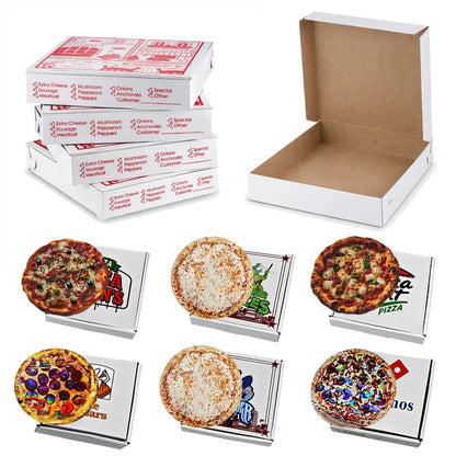 12 Pack 3.5g Pizza Style Packaging Pouch & Box Set Mystery Bundle - Assorted Designs