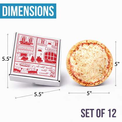 12 Pack 3.5g Pizza Style Packaging Pouch & Box Set Mystery Bundle - Assorted Designs