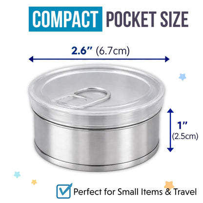 10 Pack 3.5g Pull-Top Tin Can Storage Containers Mystery Bundle - Assorted Designs
