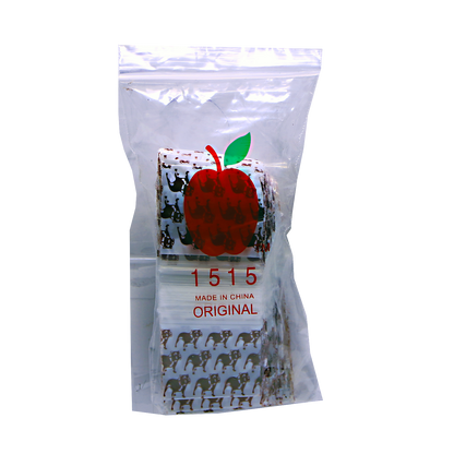 Mylar Bags, Cannabis Mylar Bags, , Where to buy mylar bags, Custom mylar bags near me, Mylar Bags Wholesale. Packaged product with a red apple logo and text on a white background