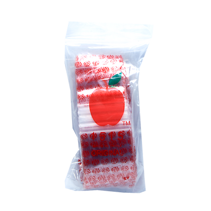 Mylar Bags, Cannabis Mylar Bags, Where to buy mylar bags, Custom mylar bags near me, Mylar Bags Wholesale. Apple Bags. Pack of straws with red apple design on a white background