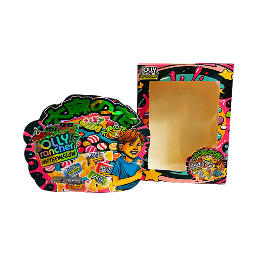 3.5g Mylar Bag with Window Box - JR Watermelon (25 Bags+25Boxes)