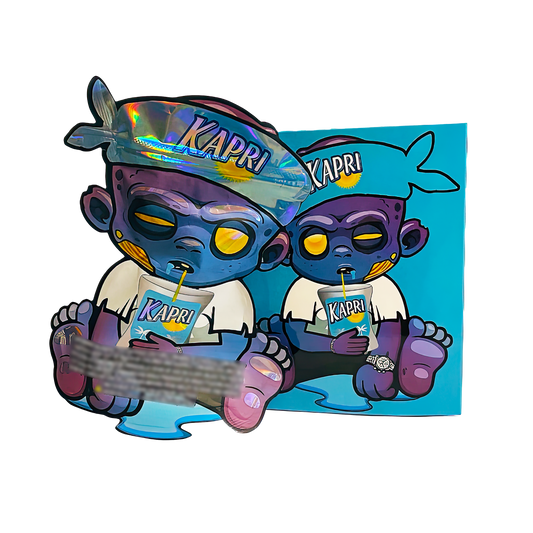 3.5g Mylar Bag with Window Box - Kapri Baby (25 Bags+25Boxes)