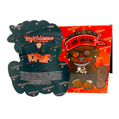 3.5g Mylar Bag with Window Box - I Am Music (25 Bags+25Boxes)