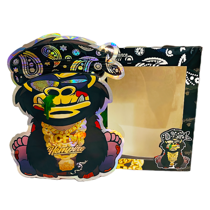 3.5g Mylar Bag with Window Box - ICFMF Hempire (25 Bags+25Boxes)