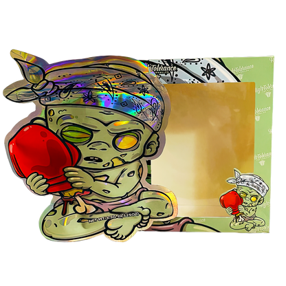 3.5g Mylar Bag with Window Box - ICFMF Red Bag (25 Bags+25Boxes)