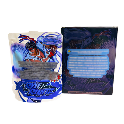 3.5g Mylar Bag with Window Box - RYU Runtz (25 Bags+25Boxes)