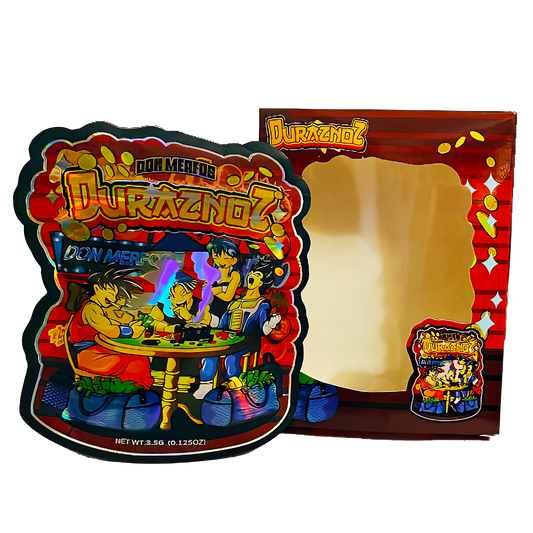 3.5g Mylar Bag with Window Box - Don Merfob Duraznoz (25 Bags+25Boxes)