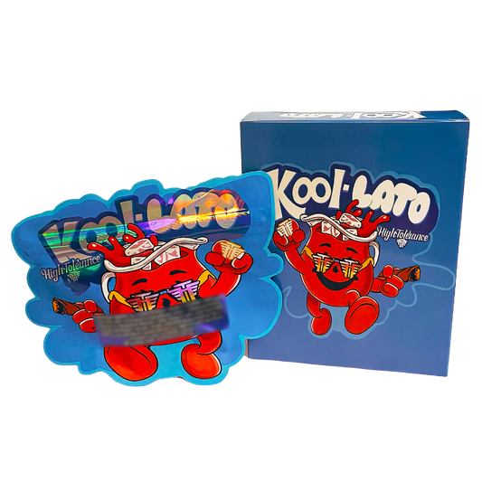 3.5g Mylar Bag with Window Box - Kool-Lato High Tolerance (25 Bags+25Boxes)