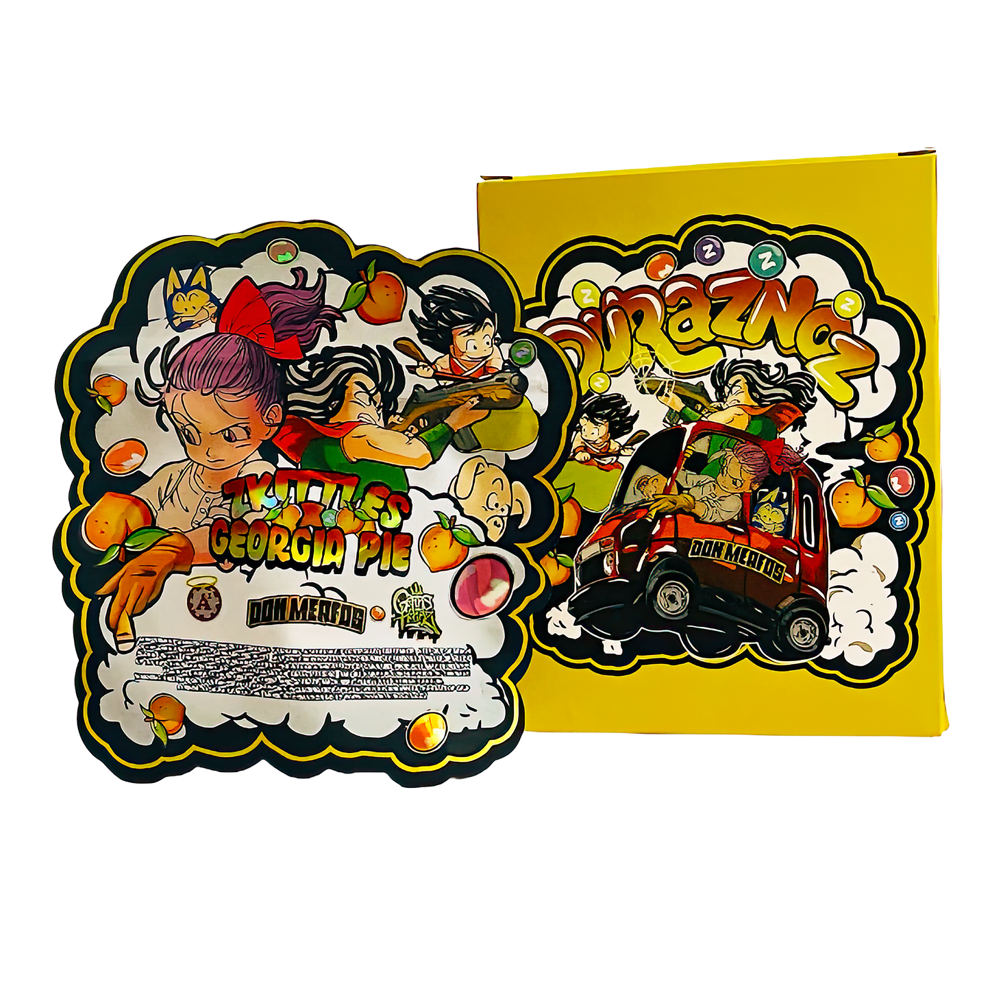 3.5g Mylar Bag with Window Box - Duraznoz (25 Bags+25Boxes)