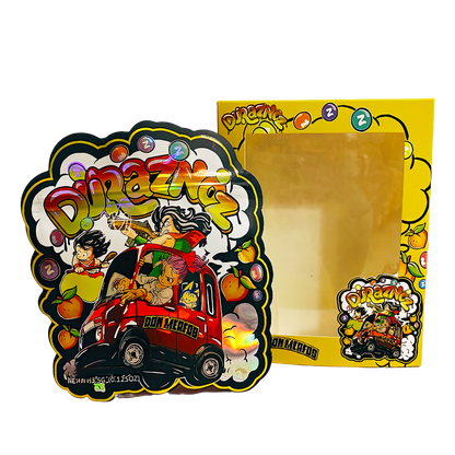 3.5g Mylar Bag with Window Box - Duraznoz (25 Bags+25Boxes)