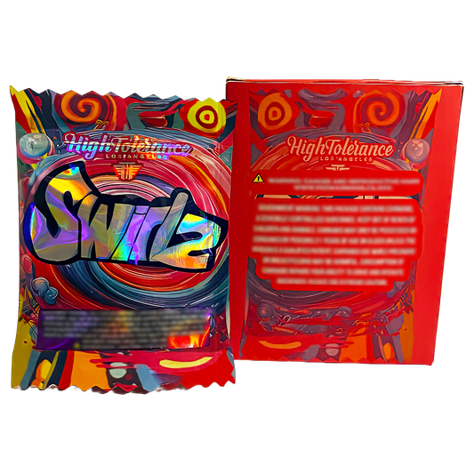 3.5g Mylar Bag with Window Box - High Tolerance Swirlz (25 Bags+25Boxes)