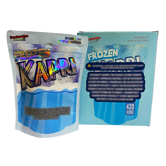 3.5g Mylar Bag with Window Box - Frozen Kapri (25 Bags+25Boxes)