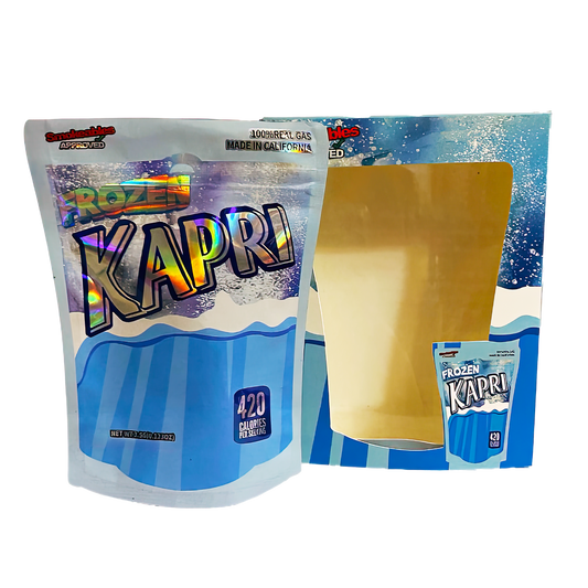 3.5g Mylar Bag with Window Box - Frozen Kapri (25 Bags+25Boxes)