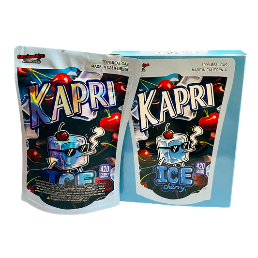 3.5g Mylar Bag with Window Box - Kapri Ice Cherry (25 Bags+25Boxes)