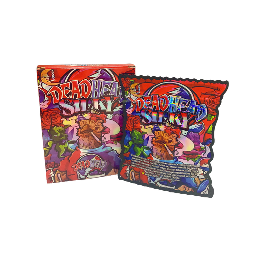 25 Pack 3.5g Shaped Bags & Window Boxes Set - Deadhead Silky