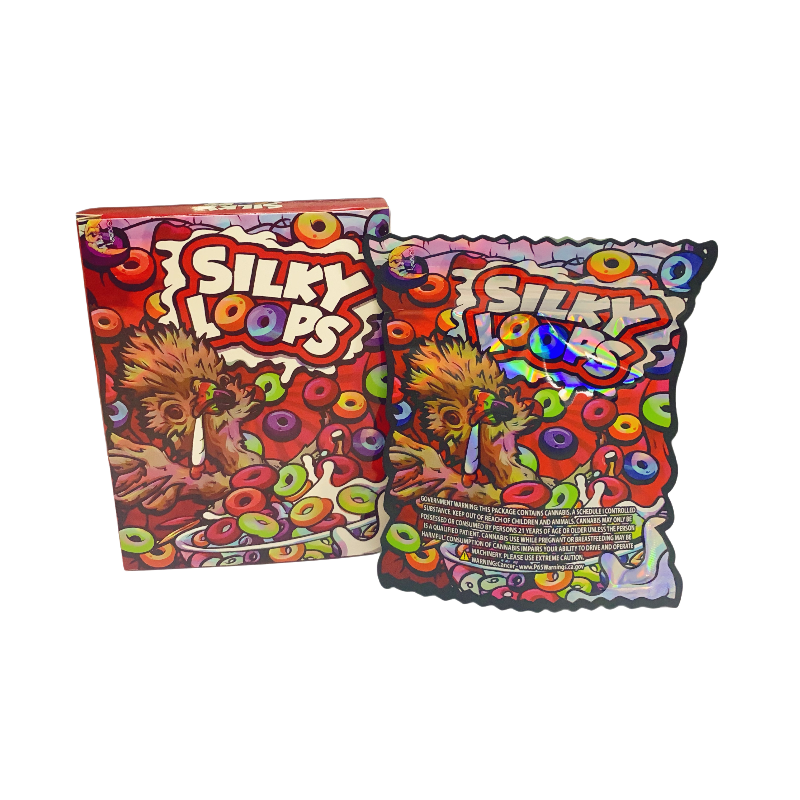 25 Pack 3.5g Shaped Bags & Window Boxes Set - Silky Loops