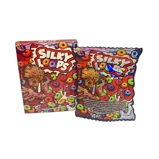 25 Pack 3.5g Shaped Bags & Window Boxes Set - Silky Loops