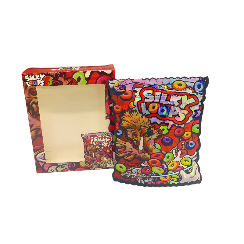 25 Pack 3.5g Shaped Bags & Window Boxes Set - Silky Loops