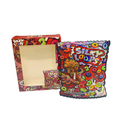 25 Pack 3.5g Shaped Bags & Window Boxes Set - Silky Loops