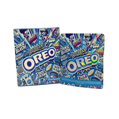 25 Pack 3.5g Shaped Bags & Window Boxes Set - Oreo Cookie Blash