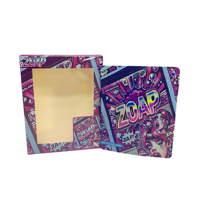 25 Pack 3.5g Shaped Bags & Window Boxes Set - Zoap