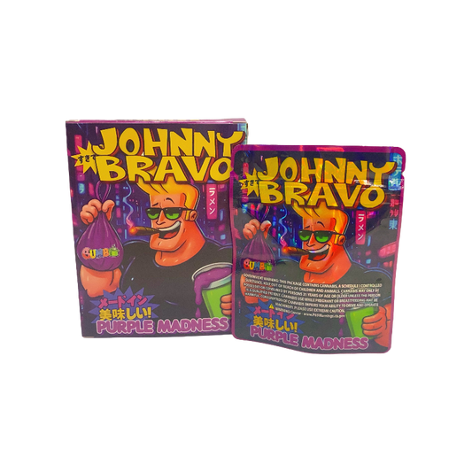 25 Pack 3.5g Shaped Bags & Window Boxes Set - Johnny Bravo