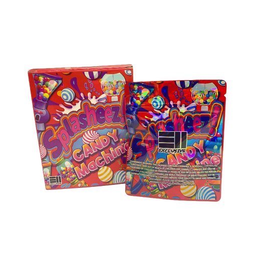 25 Pack 3.5g Shaped Bags & Window Boxes Set - Splesheez! Candy Machine