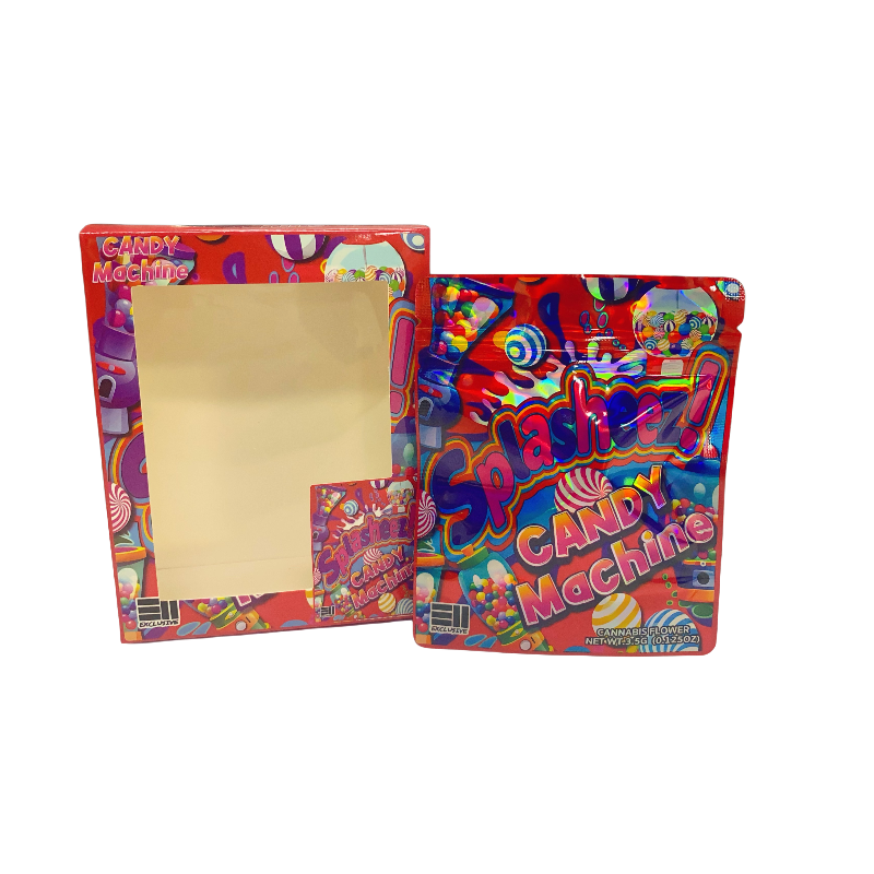 25 Pack 3.5g Shaped Bags & Window Boxes Set - Splesheez! Candy Machine