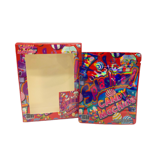 25 Pack 3.5g Shaped Bags & Window Boxes Set - Splesheez! Candy Machine
