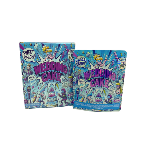 25 Pack 3.5g Shaped Bags & Window Boxes Set - Wedding Cake