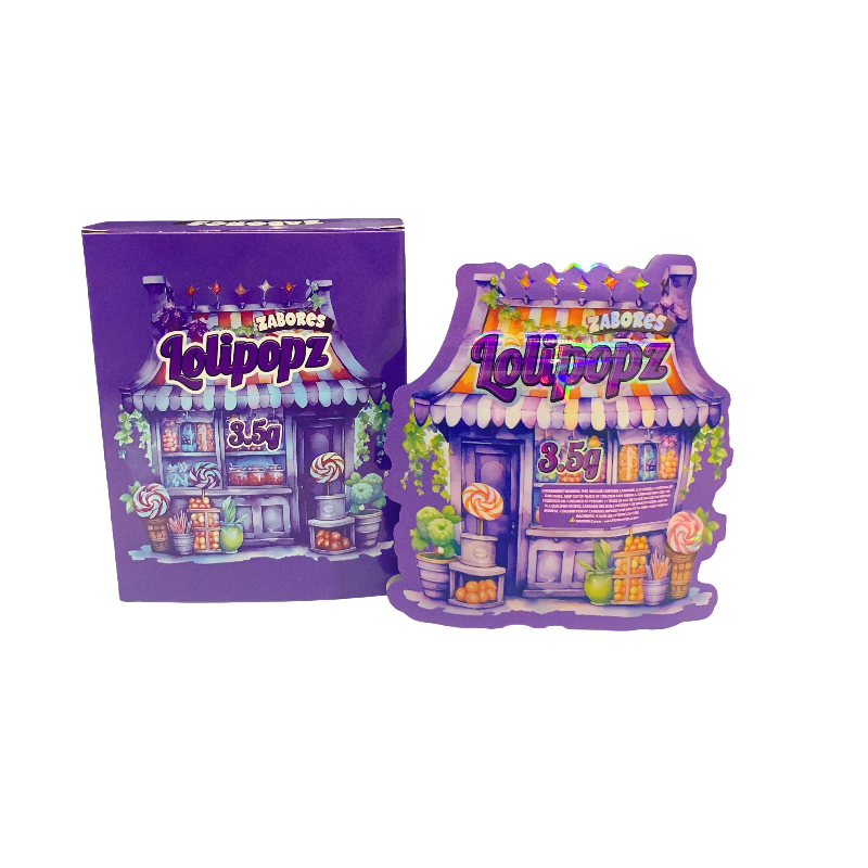 25 Pack 3.5g Shaped Bags & Window Boxes Set - Zabores Lolipopz