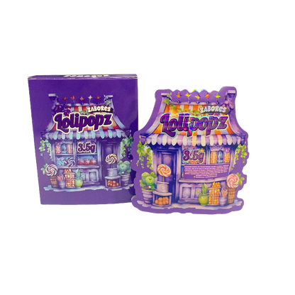 25 Pack 3.5g Shaped Bags & Window Boxes Set - Zabores Lolipopz